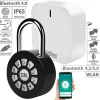 Xcase WLAN Schloss:Metall-Vorhängeschloss Mit WLAN-Gateway, App, Bluetooth, IP65 20