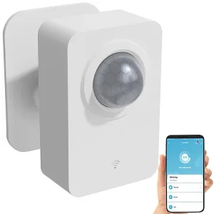 Luminea Home Control Funkbewegungsmelder:ZigBee-PIR-Bewegungsmelder Mit WLAN-Gateway, 8 M Reichweite 10