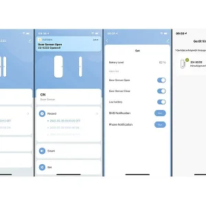 Luminea Home Control Fenstersensor:5er-Set ZigBee-Tür- & Fensteralarm, Für Alexa, GA Und Siri, App 18