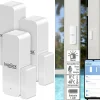 Luminea Home Control Alarmanlagen:3er-Set ZigBee-Tür- & Fensteralarm, Für Alexa, GA Und Siri, App 31