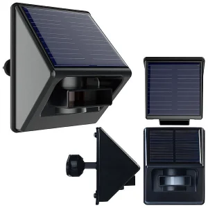 Luminea Home Control Bewegungssensor PIR:4er-Set Outdoor-PIR-Sensoren, Solarpanel, App, IP55, ZigBee-kompatibel 20