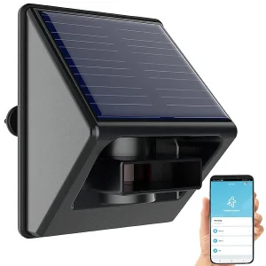 Luminea Home Control App-Bewegungsmelder:Outdoor-PIR-Sensor Mit ZigBee-WLAN-Gateway Und Solarpanel, IP55 14