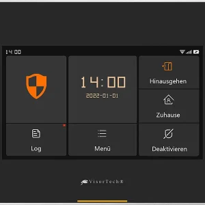 VisorTech Alarmsystem:14-tlg. Funk-Alarmanlage: 11 Sensoren, 2 Fernbedienungen, GSM WLAN App 58