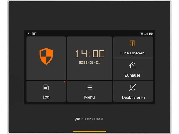 VisorTech Alarmsystem:14-tlg. Funk-Alarmanlage: 11 Sensoren, 2 Fernbedienungen, GSM WLAN App 20