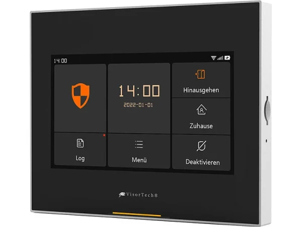 VisorTech Alarmsystem:14-tlg. Funk-Alarmanlage: 11 Sensoren, 2 Fernbedienungen, GSM WLAN App 21