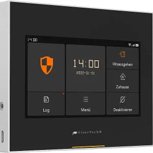 VisorTech Alarm:5-tlg. Funk-Alarmanlage: 2 Sensoren, 2 Fernbedienungen, GSM, WLAN, App 25