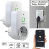 Luminea Home Control Dimmschalter-Steckdosen:2er Smarte WLAN-Dimmer-Steckdose Mit Phasenabschnittsdimmer Bis 200 W 28