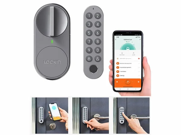 VisorTech Türöffner:Türschlossantrieb Mit PIN-Code, Fingerabdruck-Sensor, Bluetooth, App 1