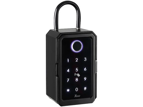 Xcase Schlüsseltresor:Smarter Schlüssel-Safe, Touch-PIN, Fingerprint, Transponder, Bluetooth 9