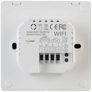 Revolt Heizung Thermostat WLAN:4er-Set WLAN-Fußbodenheizung-Thermostate Mit App, Schwarz 31