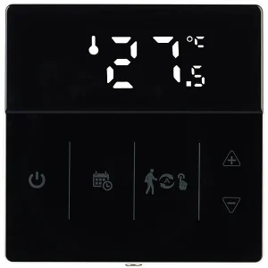 Revolt Heizung Thermostat WLAN:4er-Set WLAN-Fußbodenheizung-Thermostate Mit App, Schwarz 29