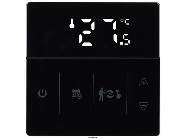 Revolt Heizung Thermostat WLAN:4er-Set WLAN-Fußbodenheizung-Thermostate Mit App, Schwarz 10