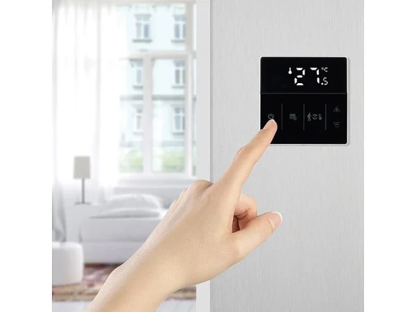 Revolt Heizung Thermostat WLAN:4er-Set WLAN-Fußbodenheizung-Thermostate Mit App, Schwarz 9