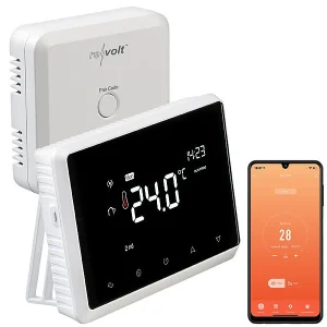 Revolt Raumthermostat Gastherme:Funk-Thermostat Mit WLAN Und App Für Gastherme Und Wasserboiler 26