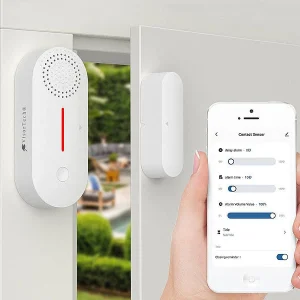 VisorTech Türkontakt Alarm:4er-Set 2in1-WLAN-Tür- & Fensteralarm, Sirene, App Und Sprachsteuerung 20