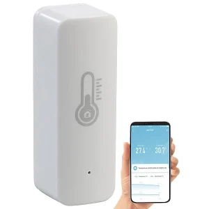 Luminea Home Control Temperatur Datenlogger:4er-Set ZigBee-Temperatur- & Luftfeuchtigkeits-Sensoren Mit App 33