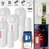 VisorTech Türkontakt Alarm:4er-Set 2in1-WLAN-Tür- & Fensteralarm, Sirene, App Und Sprachsteuerung 20