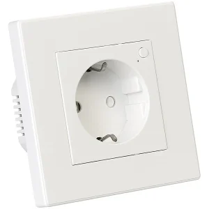 Luminea Home Control Wlansteckdosen:WLAN-Unterputz-Steckdose Mit Stromverbrauch-Messung, App, 3.680 W 16