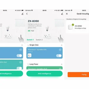 Luminea Home Control Smarthome Taster:4er-Set Smarte WLAN-Fernbedienung Mit 2 Tasten, Licht & Szenen Steuern 24