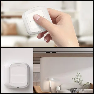 Luminea Home Control Smarthome Taster:4er-Set Smarte WLAN-Fernbedienung Mit 2 Tasten, Licht & Szenen Steuern 20