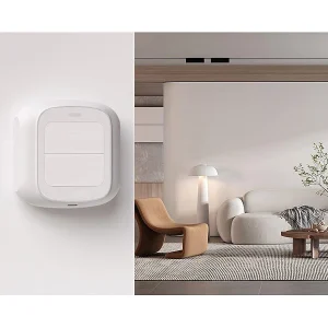 Luminea Home Control Smarthome Taster:4er-Set Smarte WLAN-Fernbedienung Mit 2 Tasten, Licht & Szenen Steuern 30