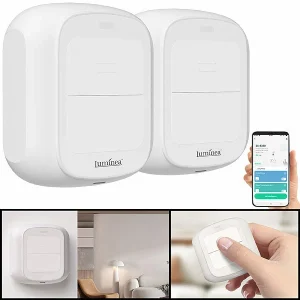 Luminea Home Control Funk Lichtschalter:2er-Set Smarte WLAN-Fernbedienung Mit 2 Tasten, Licht & Szenen Steuern 18