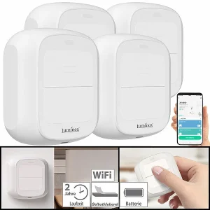 Luminea Home Control Smarthome Taster:4er-Set Smarte WLAN-Fernbedienung Mit 2 Tasten, Licht & Szenen Steuern 18